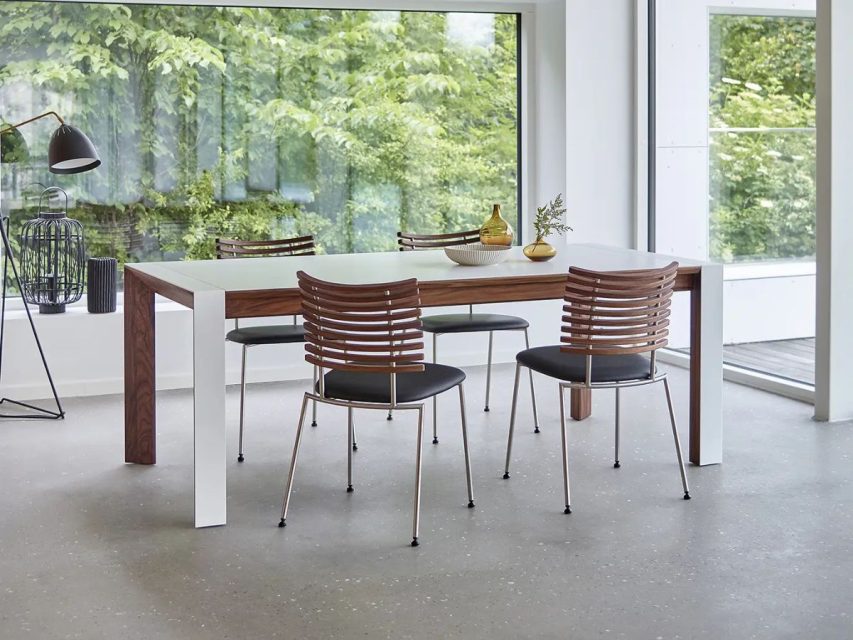 Naver Collection - GM 7700 Borðstofuborð Hnota/Corian - Image 4