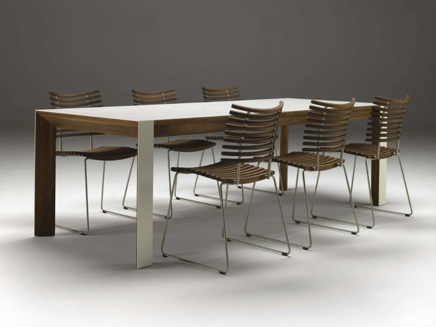 Naver Collection - GM 7700 Borðstofuborð Hnota/Corian - Image 5
