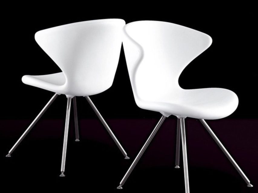 Tonon - Concept Stóll m/möttum Stálfótum White - Image 4