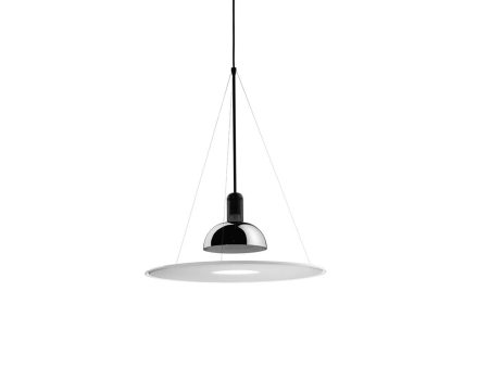 Flos Frisbi Loftljós. Loftljósin frá ljósaframleiðandanum Flos voru hönnuð af Achilli Castiglioni og líkja glögglega eftir kastdisknum vinsæla. Flott ljós!