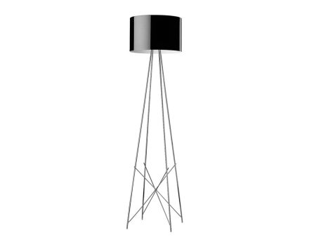 Flos Ray F2 Gólflampi Black, svartur.