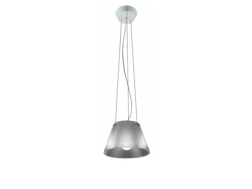 Flos Romeo Moon S1 Loftljósið hefur skerm sem er 34 cm í ummál. Heimsfrægi hönnuðurinn Philippe Starck er á bakvið Romeo Moon ljósin frá Flos
