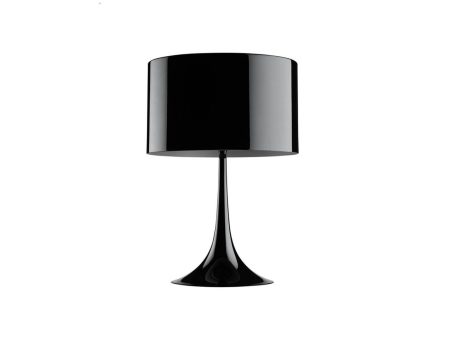Flos - Spun Light T2 Lampi Black. Spun Light borðlampinn gefur frá sér þægilega, milda birtu en á honum er dimmer svo hægt er að stilla hana eftir þörfum.