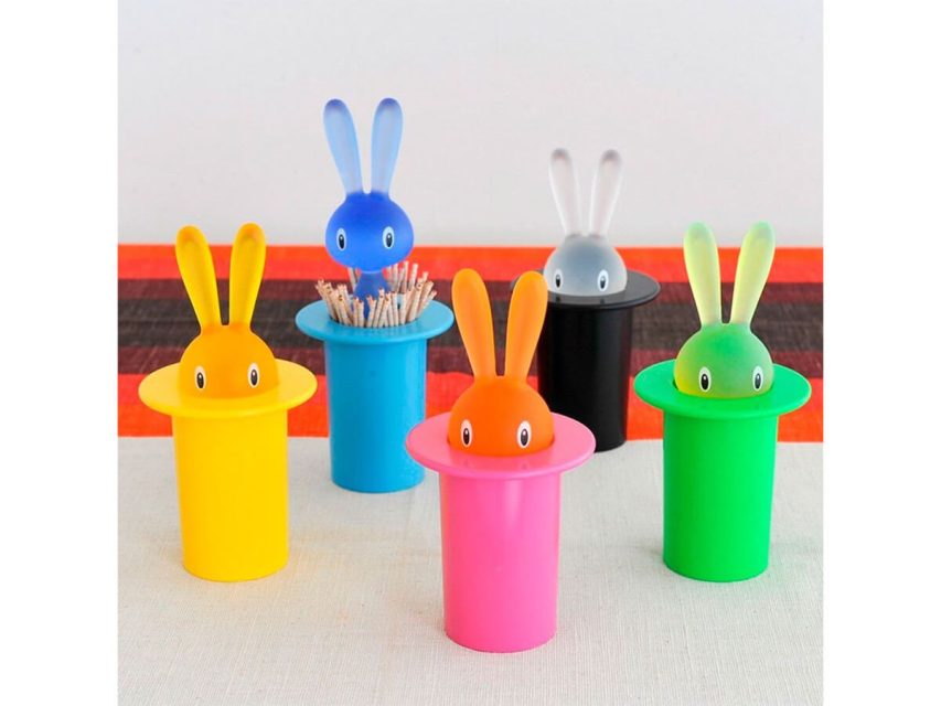 Alessi - Magic Bunny Tannstönglabox Svart - Image 4