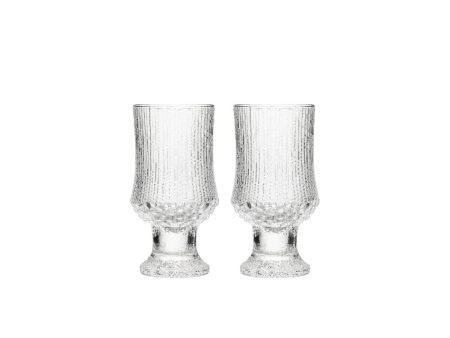 Falleg hrímuð bjórglös á fæti frá Iittala. Ultima Thule bjórglösin eru flott gjöf.