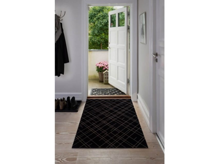 Tica - Dyramotta Lines 130x90cm Sand/Black - Image 3