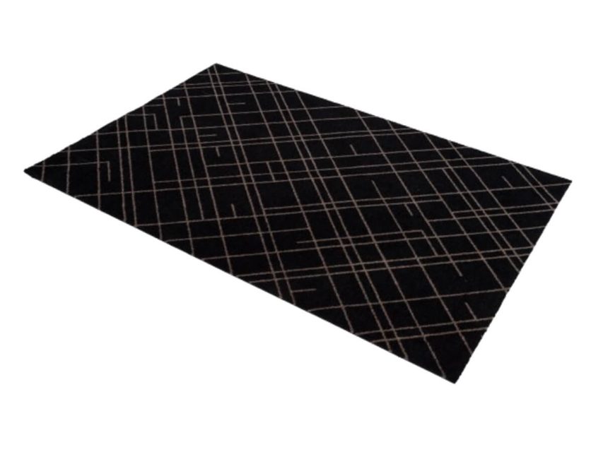 Tica - Dyramotta Lines 130x90cm Sand/Black