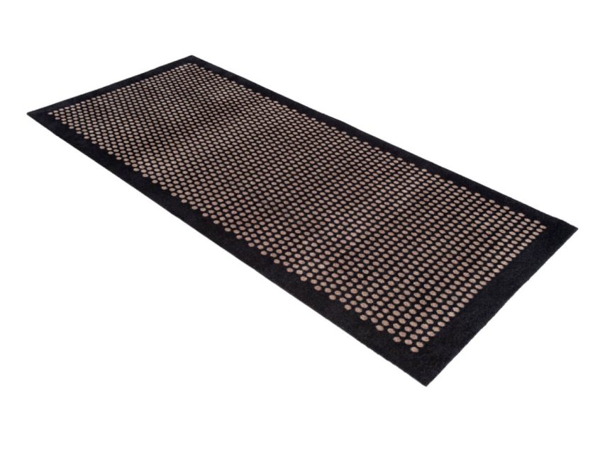 Tica - Dyramotta Dot 200x90cm Black/Sand