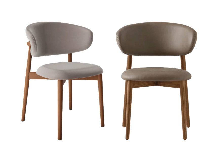 Calligaris - Oleandro Stóll Hnota/Leður Antilop - Image 3