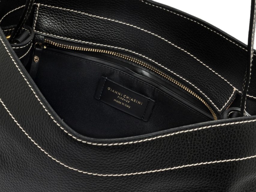 Gianni Chiarini - Ottavia Leðurtaska Stór Nero - Image 4