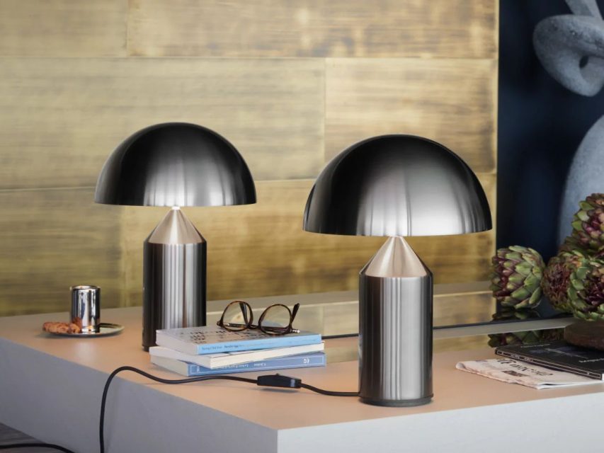 Oluce - Atollo Lampi 35 cm Satin Black Nikel - Image 2