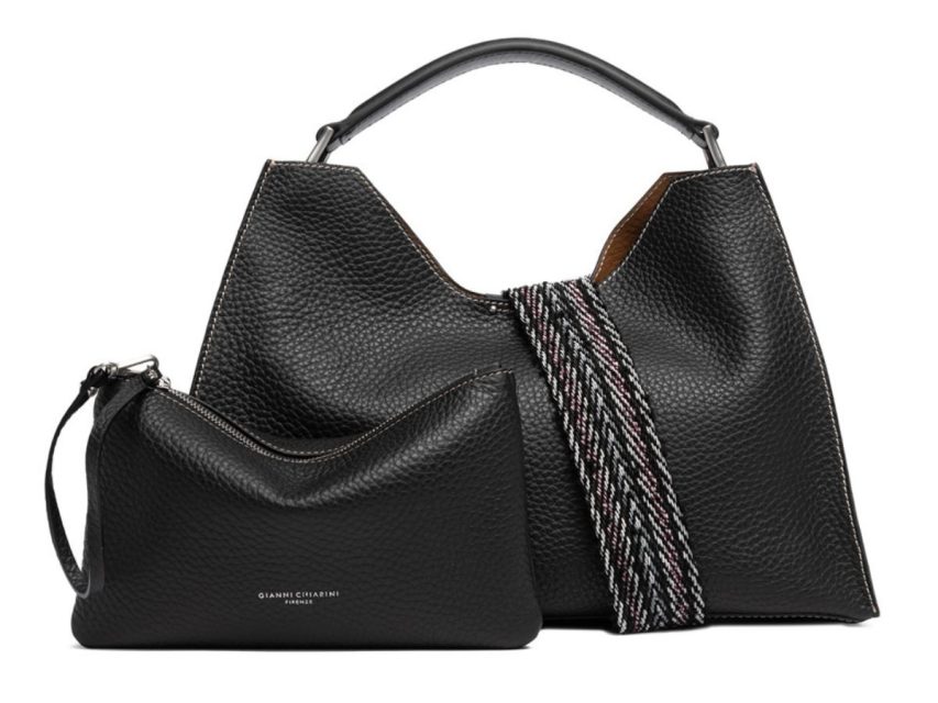 Gianni Chiarini - AURORA Leðurtaska '25 Nero-Castoro