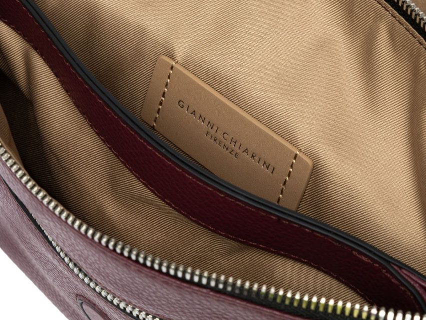 Gianni Chiarini - THREE Leðurtaska Stór '25 Wineberry - Image 4