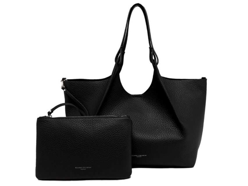 Gianni Chiarini - DUA Leðurtaska Stór '25 Nero-Castoro