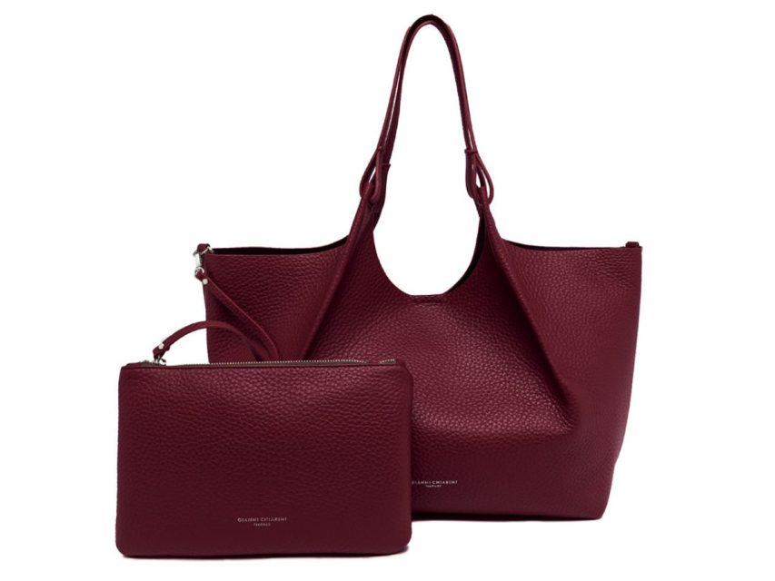 Gianni Chiarini - DUA Leðurtaska Stór '25 Wineberry