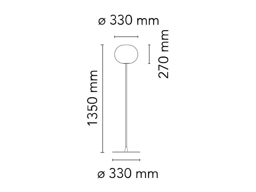 Flos - Glo Ball F1 Gólflampi H. 135 cm - Image 4